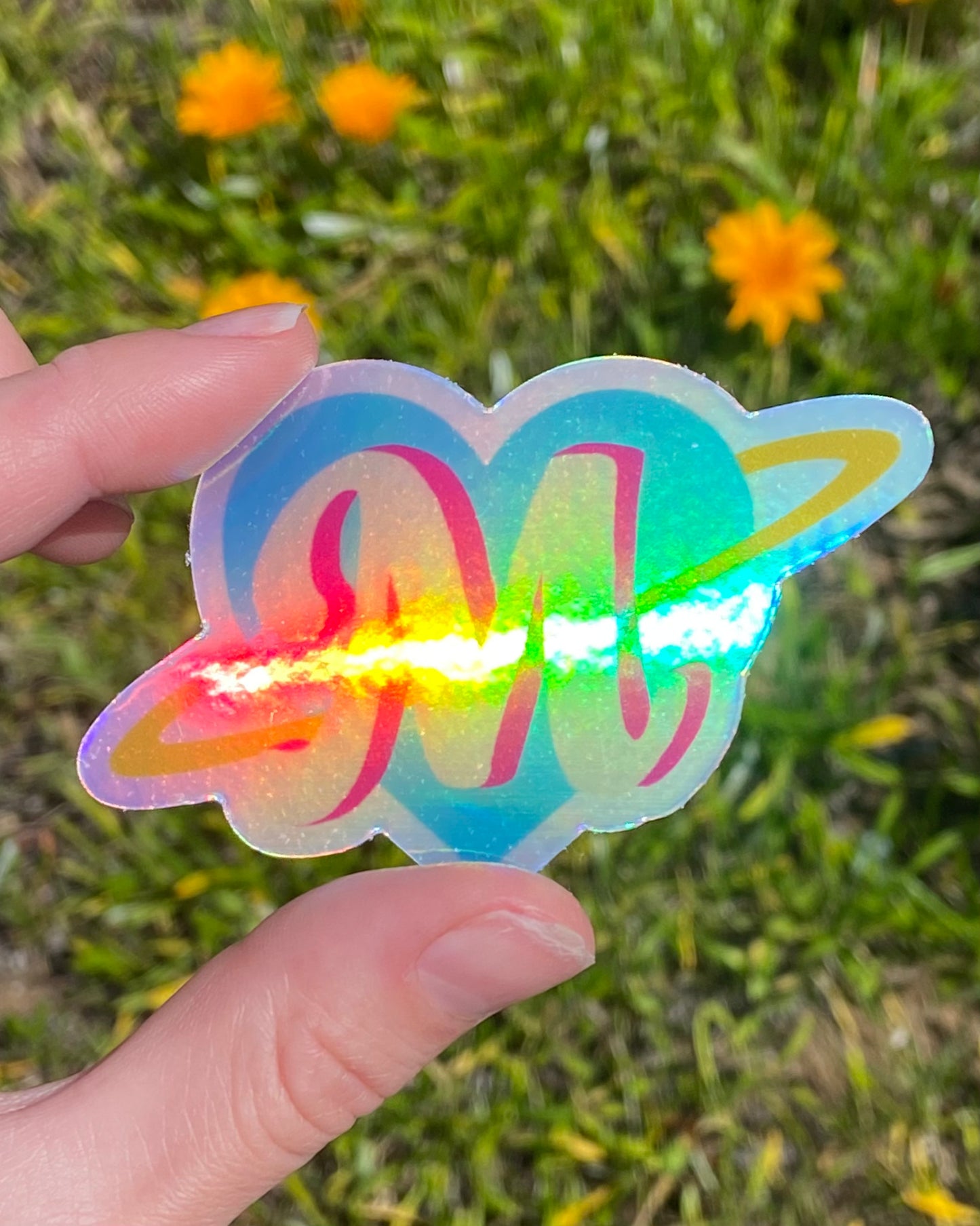 Holographic M81 Cosmetics Classic Logo Sticker