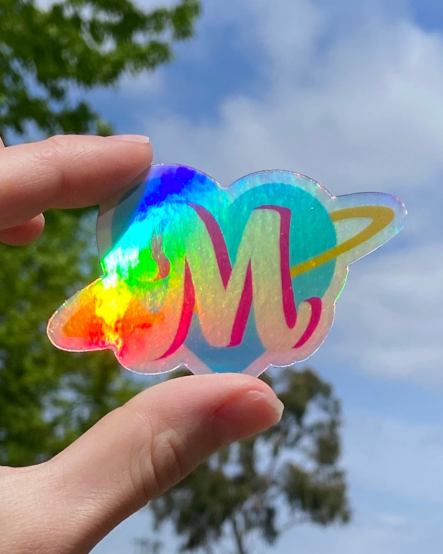 Holographic M81 Cosmetics Classic Logo Sticker
